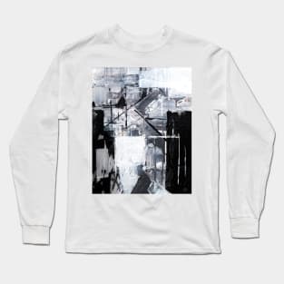 white and Black Long Sleeve T-Shirt